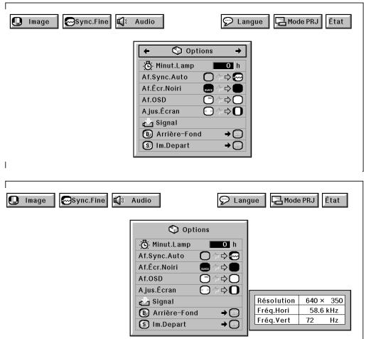 SHARP XG-NV5XU - (GUI) Affichage sur écran - 1