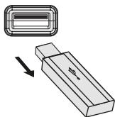 SHARP XL-DAB10NH - To remove USB memory device - 1