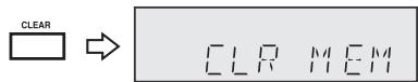 SHARP XL-DAB10NH - To erase entire preset memory - 1