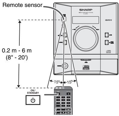 SHARP XL-DAB10NH - Test of the remote control - 1