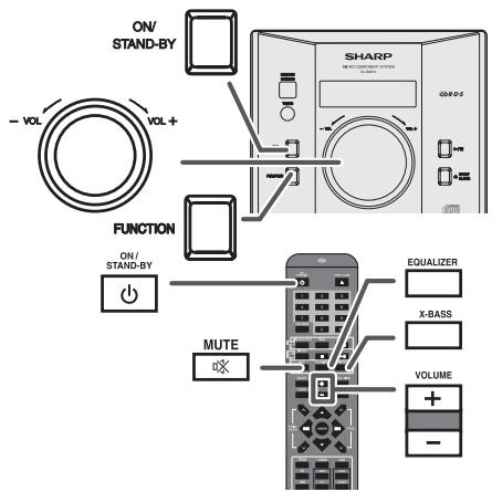SHARP XL-DAB10NH - Test of the remote control - 2