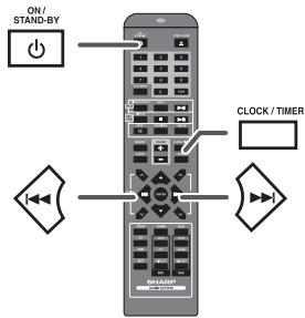 SHARP XL-DAB10NH - Timer and sleep operation (Remote control only) - 1