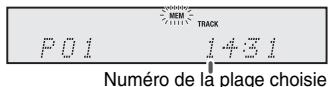 P01 14:51 Numéro de la plage choisie