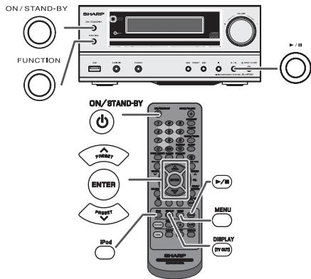 SHARP XL-HF201PHBK - iPod or iPhone playback - 1