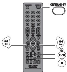 SHARP GX-M10H(OR)/(RD) - Hören einer CD oder MP3/WMA-Disc - 1
