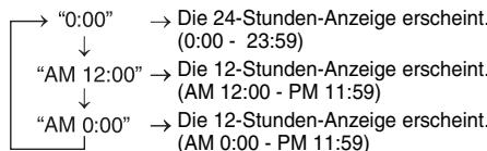 SHARP GX-M10H(OR)/(RD) - Einstellen der Uhr (Nur Fernbedienung) - 2