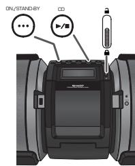 SHARP GX-M10H(OR)/(RD) - Hören einer CD oder MP3/WMA-Disc - 2