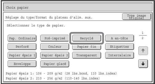 SHARP MX-3114N - Sélectionnez le plateau -d'alimentation auxiliaire. - 1