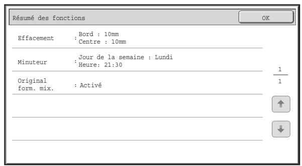 SHARP MX-3114N - Vérification des modes spéciaux sélectionnés - 3