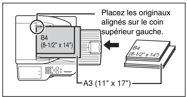 SHARP MX-3114N - Lorsque vous associez l'original de format mixte à la fonction de sélection automatique de taux - 3