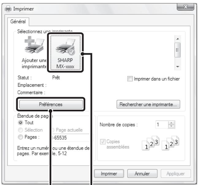 SHARP MX-3114N - UTILISATION DES REGLAGES SAUVEGARDES - 1