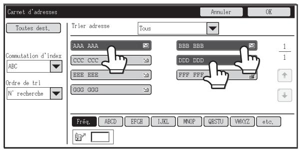 SHARP MX-3114N - Enregistrement de touches de groupe - 7