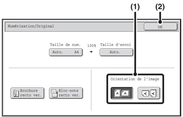 SHARP MX-3114N - Basculez sur le mode numérisation et affichez l'écran des réglages de l'image. - 2
