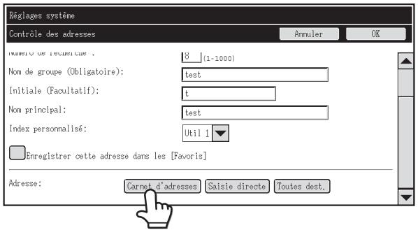 SHARP MX-3114N - Enregistrement de touches de groupe - 6