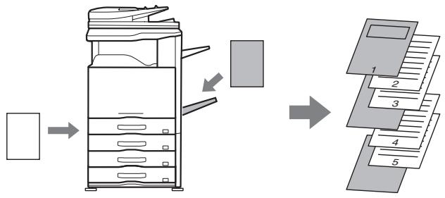 SHARP MX-3114N - IMPRESSION DE CERTAINES PAGES SUR UN PAPIER DIFFERENT (Autre papier) - 1
