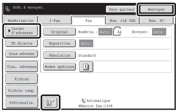 SHARP MX-3114N - Saisissez le numéro de télécopie de destination - 1