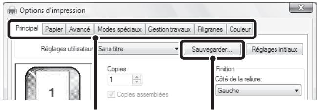 SHARP MX-3114N - SAUVEGARDE DES PARAMETRES AU MOMENT DE L'IMPRESSION - 3