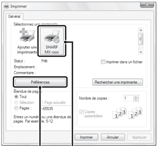 SHARP MX-3114N - Sélectionnez [Imprimer...] dans le menu [Fichier] de WordPad. - 3