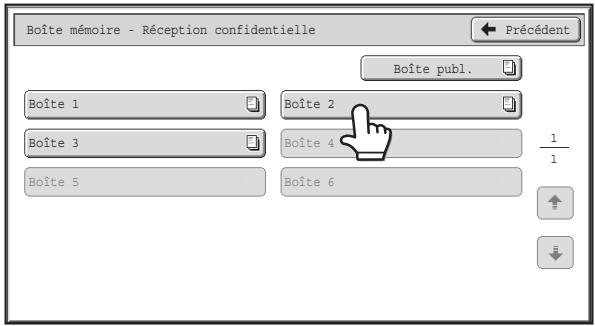 SHARP MX-3114N - VERIFICATION DES TELECOPIES RECUES EN MODE RECEPTION CONFIDENTIELLE CODE F - 3
