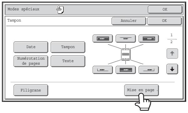 SHARP MX-3114N - VERIFICATION DE LA MISE EN PAGE DU TAMPON (Mise en page) - 1