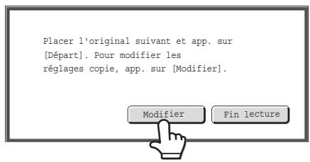 SHARP MX-3114N - Modification des réglages de copie pour chaque jeu d'originaux - 1