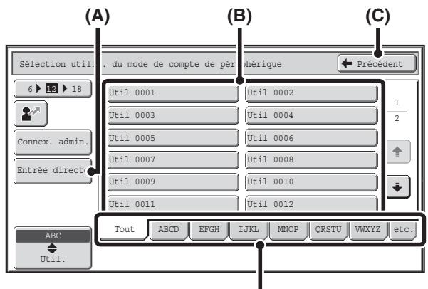 SHARP MX-3114N - Appuyez sur la touche [Nom connexion] ou sur 2. - 1