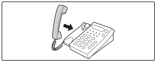 SHARP MX-3114N - RECEPTION D'UNE TELECOPIE APRES LA PRESE D'UN APPEL SUR LE POSTE TELEPHONIQUE SUPPLEMENTaire (Réception à distance) - 3