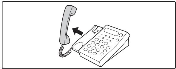 SHARP MX-3114N - RECEPTION D'UNE TELECOPIE APRES LA PRESE D'UN APPEL SUR LE POSTE TELEPHONIQUE SUPPLEMENTaire (Réception à distance) - 1
