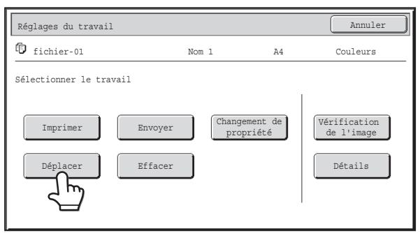 SHARP MX-3114N - DEPLACEMENT D'UN FICHIER ENREGISTRE - 1