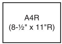 SHARP MX-3114N - LA SIGNIFICATION DE LA LETTRE "R" DANS LES FORMATS DE PAPIER - 1
