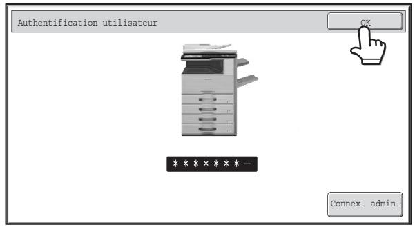 SHARP MX-3114N - AUTHENTICATION PAR NUMERO D'UTILISATEUR - 3