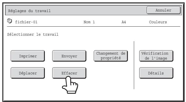 SHARP MX-3114N - SUPPRESSION D'UN FICHIER ENREGISTRE - 1