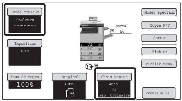SHARP MX-3114N - Sélectionnez le mode de copie recto versuso. - 2