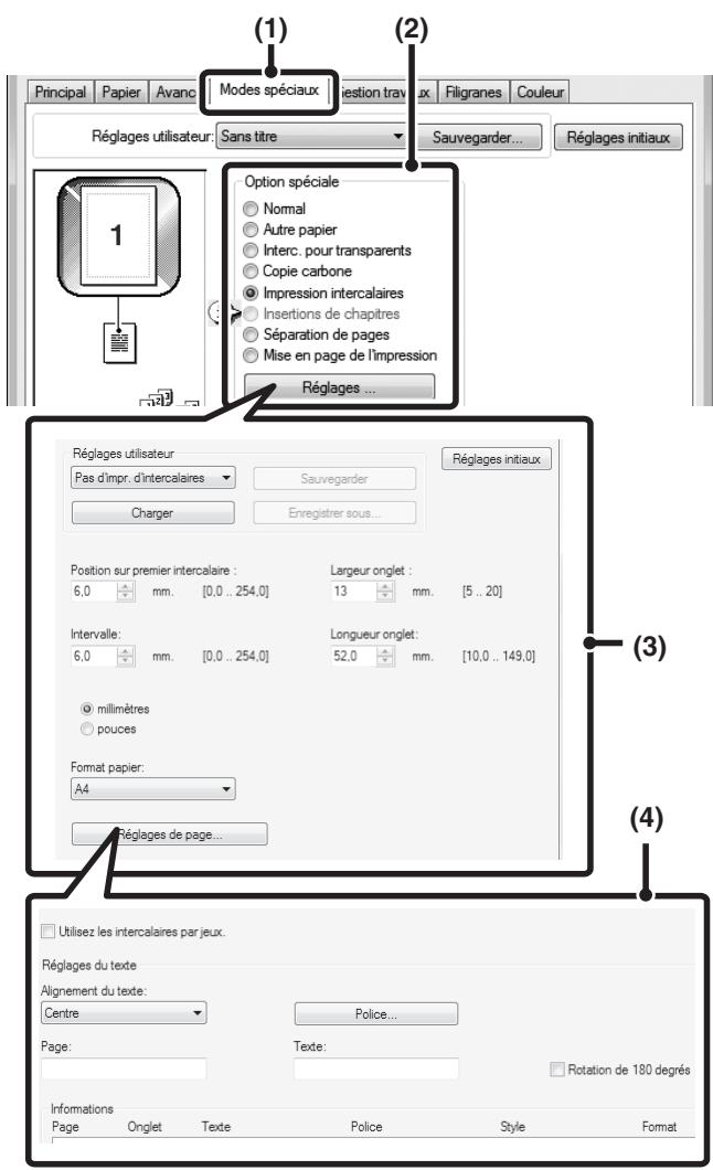 SHARP MX-3114N - Impression intercalaires (PCL6 uniquement) - 1