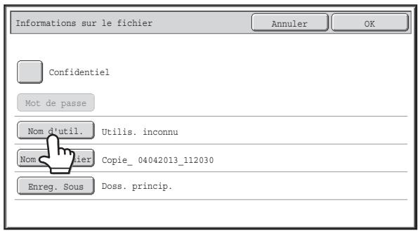 SHARP MX-3114N - Désignation d'un nom d'utilisateur - 1