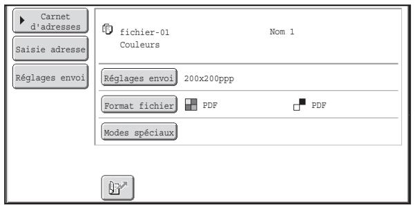 SHARP MX-3114N - ENVOI D'UN FICHIER ENREGISTRE - 2