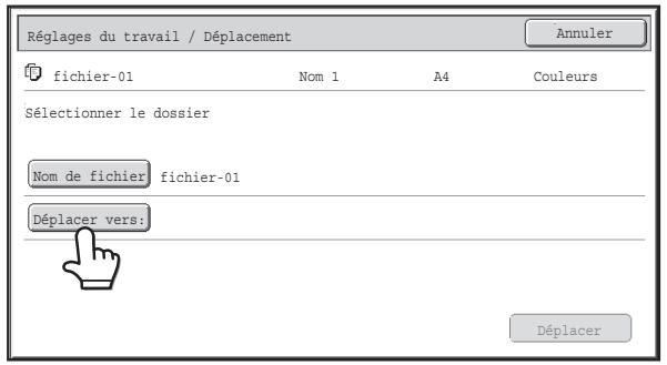SHARP MX-3114N - DEPLACEMENT D'UN FICHIER ENREGISTRE - 2