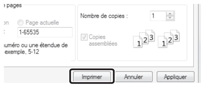 SHARP MX-3114N - Sélectionnez les paramètres d'impression. - 2
