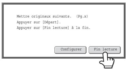 SHARP MX-3114N - Si l'original était placé sur la vitre d'exposition, remplacez-le par l'original suivant puis appuyez sur la touche [COULEUR] ou [NOIR ET BLANC]. - 1