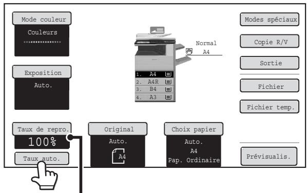 SHARP MX-3114N - SELECTION AUTOMATIQUE DE TAUX (Taux auto.) - 1