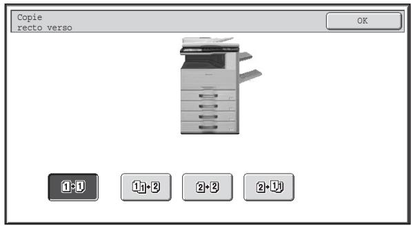 SHARP MX-3114N - Réglages de la copie recto verso - 1