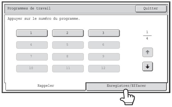 SHARP MX-3114N - ENREGISTREMENT (MODIFICATION/SUPPRESSION) D'UN PROGRAMME DE TRAVAIL - 2