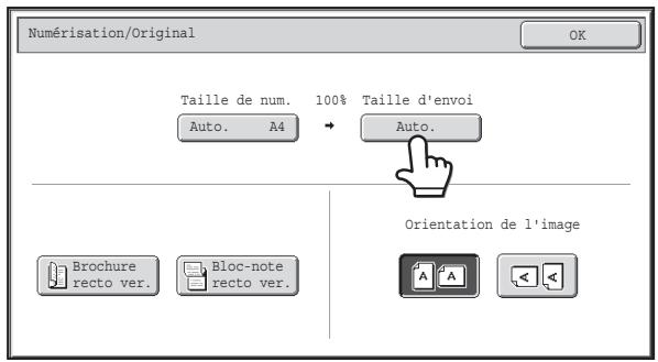 SHARP MX-3114N - Sélectionnez le mode et affichez l'écran des réglages de l'image. - 1