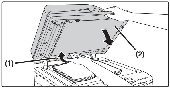 SHARP MX-3114N - Placer un livre épais - 1