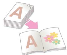 SHARP MX-3114N - Assemblier les feuilles imprimées en brochure - 1