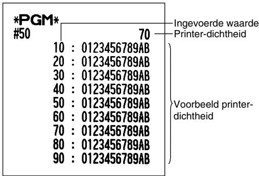 SHARP XE-A203 - Programmeringsverzicht printer-dichtheid - 1