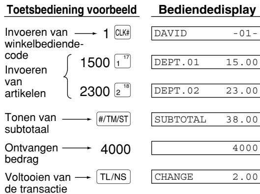 SHARP XE-A203 - Voltooien van de transactie - 1