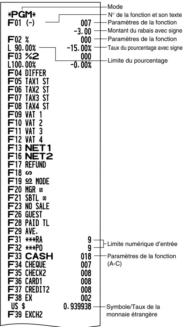 SHARP XE-A203 - Rapport sur la programmation 1 - 1