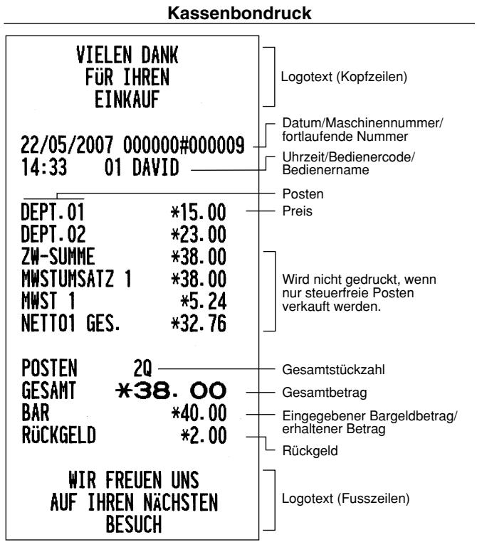 SHARP XE-A203 - Abschluss der Transaktion - 2