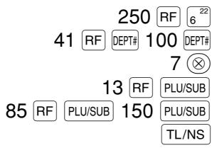 SHARP XE-A203 - Exemple de manipulation des touches - 1